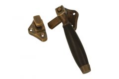 Loquet de fenêtre à battants pivotable (1936) laiton patiné