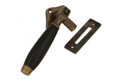 Loquet de fenêtre à battants laiton patiné bakélite (1936)
