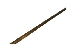 Extra tringle demi-ronde laiton patiné. H. 1.30m