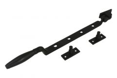 Entrebâilleur de fenêtre laiton noir bois d'ébène 335 mm