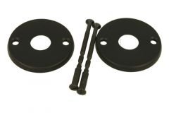 Rosace ronde bec de cane laiton noir pour TM-400 z*