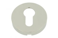 Cache rosace à l’intérieur laiton nickelé Ø54mm.