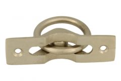 Anneau de tirage porte coulissante nickel satiné