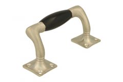 Poignée de tirage 115mm déportée nickel satiné bakélite