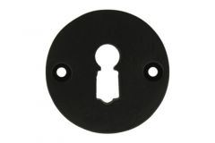 Rosace à clé Ø 50 mm en fonte noire peinture électrostatique