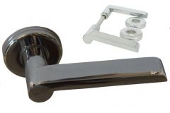Béquilles de porte "Wagenfeld" chromé (paire)