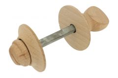 Bouton de condamnation verrou de porte WC bois d’hêtre