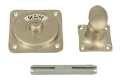 Bouton de condamnation à voyant Libre/Occupé nickel satiné