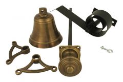 Tirette Cloche & Bell laiton patiné (1890)