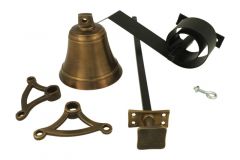 Tirette Cloche & Bell laiton patiné (1932)