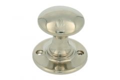Bouton porte d’entrée Ø 40 mm nickel brillant