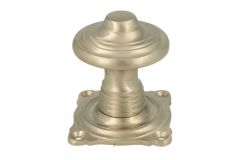 Pommeau de tirage de porte d'entrée nickel satiné (1895)