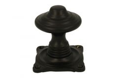 Pommeau de tirage de porte d'entrée laiton noir (1895)