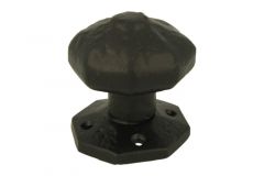 Pommeau de tirage de porte d'entrée en fonte noire