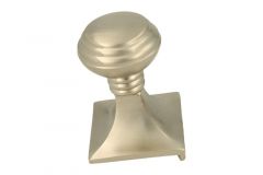 Pommeau de tirage de porte d'entrée nickel satiné