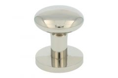 Bouton porte d’entrée moderne nickel brillant
