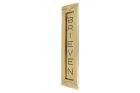Boîte aux lettres "BRIEVEN" modèle vertical laiton poli