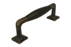 Poignée de porte 170mm modèle moderne laiton patiné