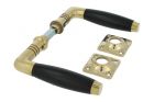 Béquilles de porte "Tonmodel 400 série" laiton poli (paire)