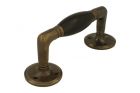 Poignée de tirage 140mm laiton patiné bois d'ébène