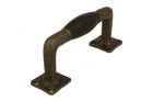 Poignée de tirage 130mm laiton patiné bois d'ébène