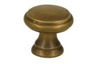 Bouton de meuble laiton patiné medium Ø 23mm H22mm