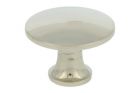 Bouton laiton nickelé medium Ø 27mm H22mm