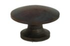 Bouton laiton patiné Ø 25mm H 16mm