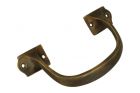 Poignée de tirage 140mm laiton patiné
