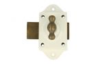Loquet blanc pour armoire/fenêtre/porte bouton laiton patiné