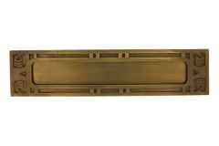 Boîte aux lettres laiton patiné