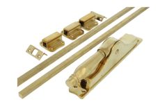 Crémone à levier en applique laiton poli (1926-1928)