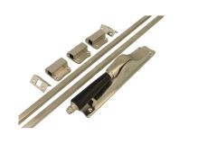 Crémone à levier en applique nickel satiné (1895)