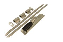 Crémone à levier en applique nickel satiné (1932)