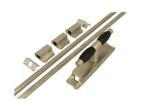 Crémone en applique nickel satiné bois d'ébène (1926)