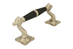 Poignée de porte 160mm ornementée déportée bakélite