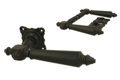 Béquilles de porte laiton noire (1890) paire