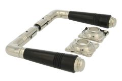 Béquilles de porte laiton nickelé bakélite (1908)