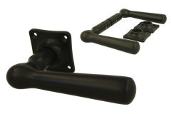 Béquilles de porte laiton noir, paire (1916)