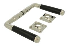 Béquilles double laiton nickelé bakélite (1918)