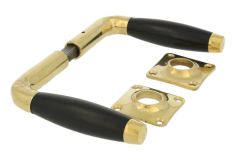 Béquilles double laiton poli bois d'ébène (1932)