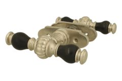 Béquilles de porte T modèle laiton nickel satiné (paire)