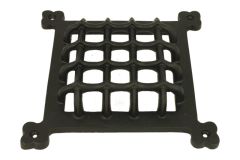 Grille de porte en fonte poudre manteau taille 170 × 170mm