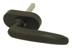 Poignée en fonte noire peinture électrostatique "dudok"