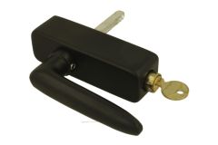 Poignée de fenêtre à clé en fonte noire "dudok"