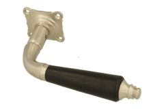 1/2 poignée de porte nickel satiné bois d'ébène (1904)