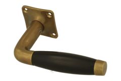 1/2 poignée de porte réversible laiton patiné (1932)