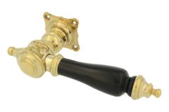 Demi ensemble de poignée de porte réversible laiton poli