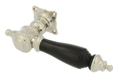 Demi ensemble de poignée de porte réversible laiton nickelé 