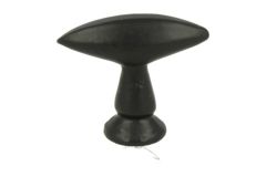 Bouton de meuble en fonte noire 40x13mm H35mm